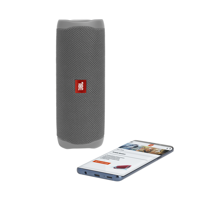 JBL Flip 5 - Grey - Portable Waterproof Speaker - Detailshot 2 image number null